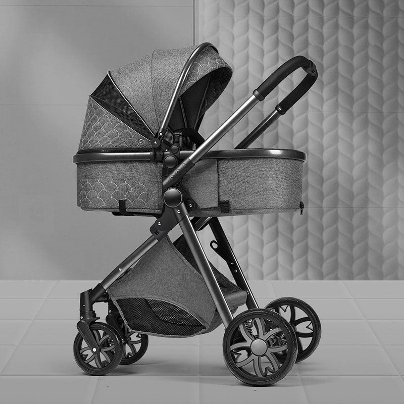 Carriola con porta bebé para automóvil GRIS 17556-9