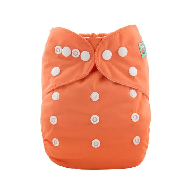 B17A Alvababy- pañal regular de tela lavable y reutilizable, ajustables de 3-15kg, incluye inserto