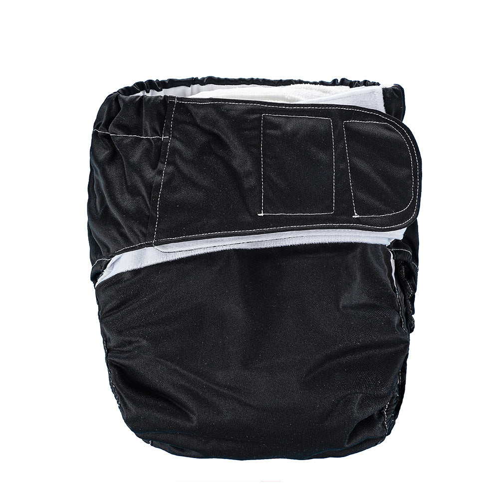 SMT114-404 Pañal NEGRO de tela reutilizable para adulto
