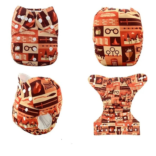 YD03A Alvababy- pañal regular de tela lavable y reutilizable, ajustables de 3-15kg, incluye inserto