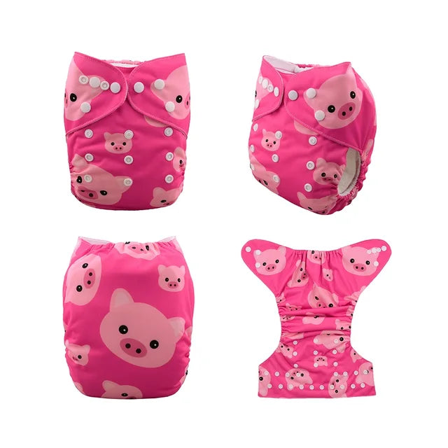 YD35A Alvababy- pañal regular de tela lavable y reutilizable, ajustables de 3-15kg, incluye inserto