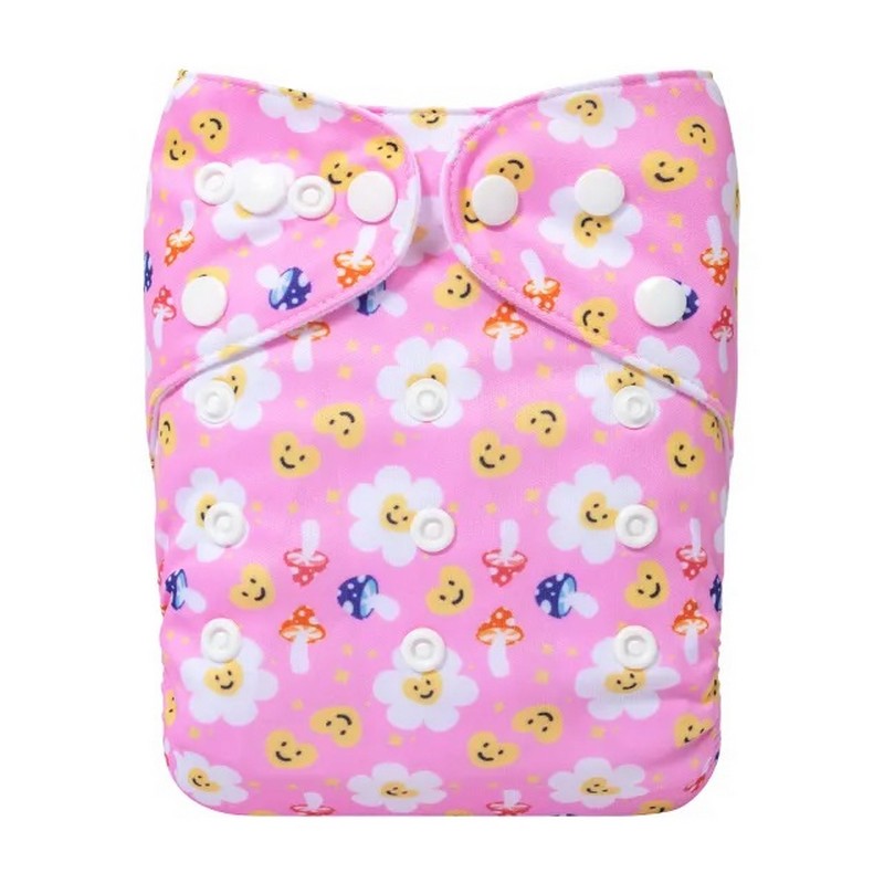 H442A Alvababy- pañal regular de tela lavable y reutilizable, ajustables de 3-15kg, incluye inserto