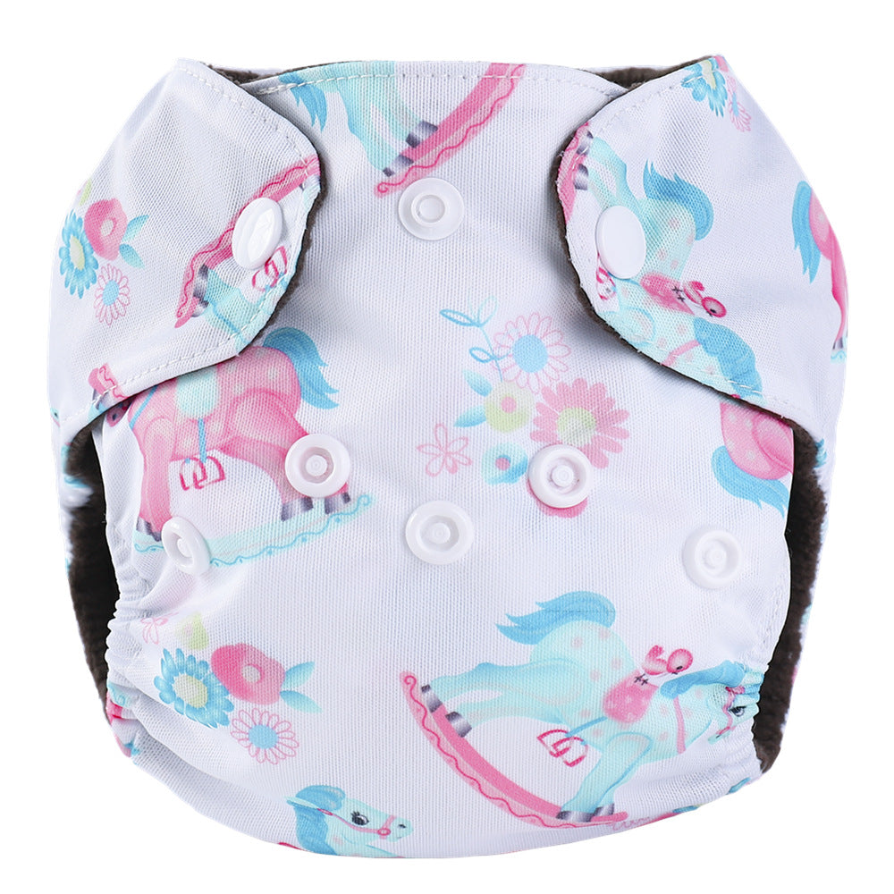 SF-A6 Pañal AIO NOCTURNO para bebé recién nacido de 3-6kg,, lavable, reutilizable, forro de carbón de bambú, PUL impermeable exterior