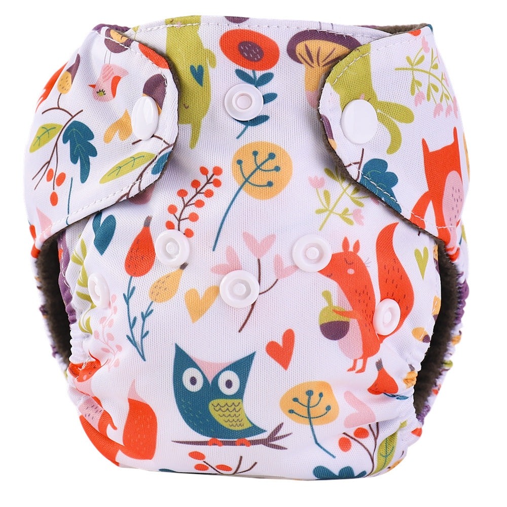 SF-A8 Pañal AIO NOCTURNO para bebé recién nacido de 3-6kg,, lavable, reutilizable, forro de carbón de bambú, PUL impermeable exterior