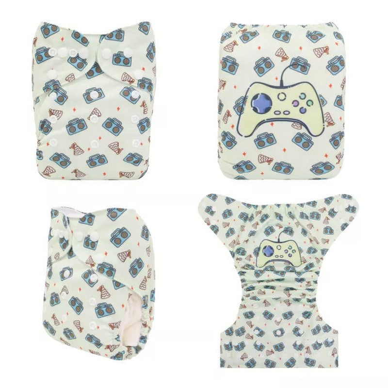 YDP171A Alvababy- pañal regular de tela lavable y reutilizable, ajustables de 3-15kg, incluye inserto