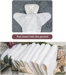 YDP247A Alvababy- pañal regular de tela lavable y reutilizable, ajustables de 3-15kg, incluye inserto