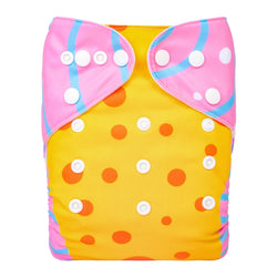 YDP209A Alvababy- pañal regular de tela lavable y reutilizable, ajustables de 3-15kg, incluye inserto