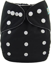 B26A Alvababy- pañal regular de tela lavable y reutilizable, ajustables de 3-15kg, incluye inserto