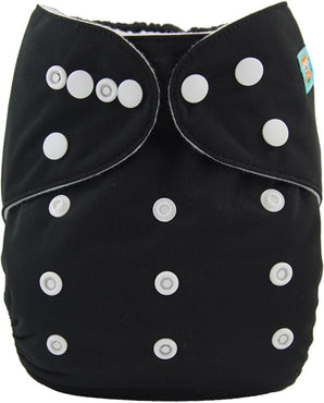 B26A Alvababy- pañal regular de tela lavable y reutilizable, ajustables de 3-15kg, incluye inserto