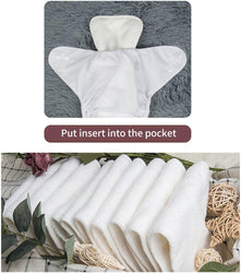 B26A Alvababy- pañal regular de tela lavable y reutilizable, ajustables de 3-15kg, incluye inserto