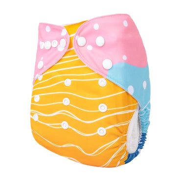 YDP211A Alvababy- pañal regular de tela lavable y reutilizable, ajustables de 3-15kg, incluye inserto