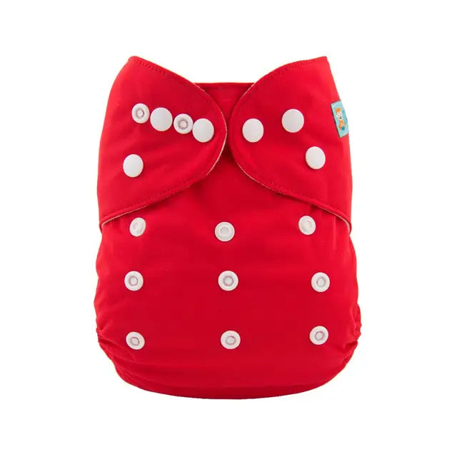 B07A Alvababy- pañal regular de tela lavable y reutilizable, ajustables de 3-15kg, incluye inserto