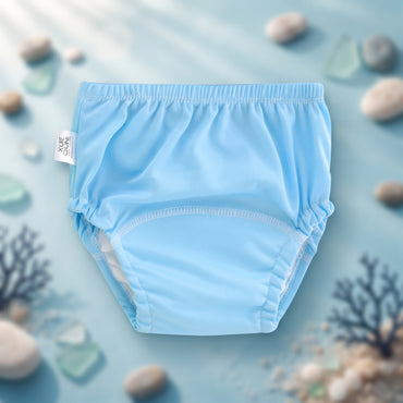 CE-03 Calzón entrenador lavable liso azul