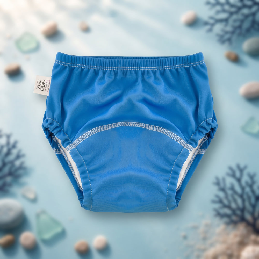 CE-05 Calzón entrenador lavable liso azul