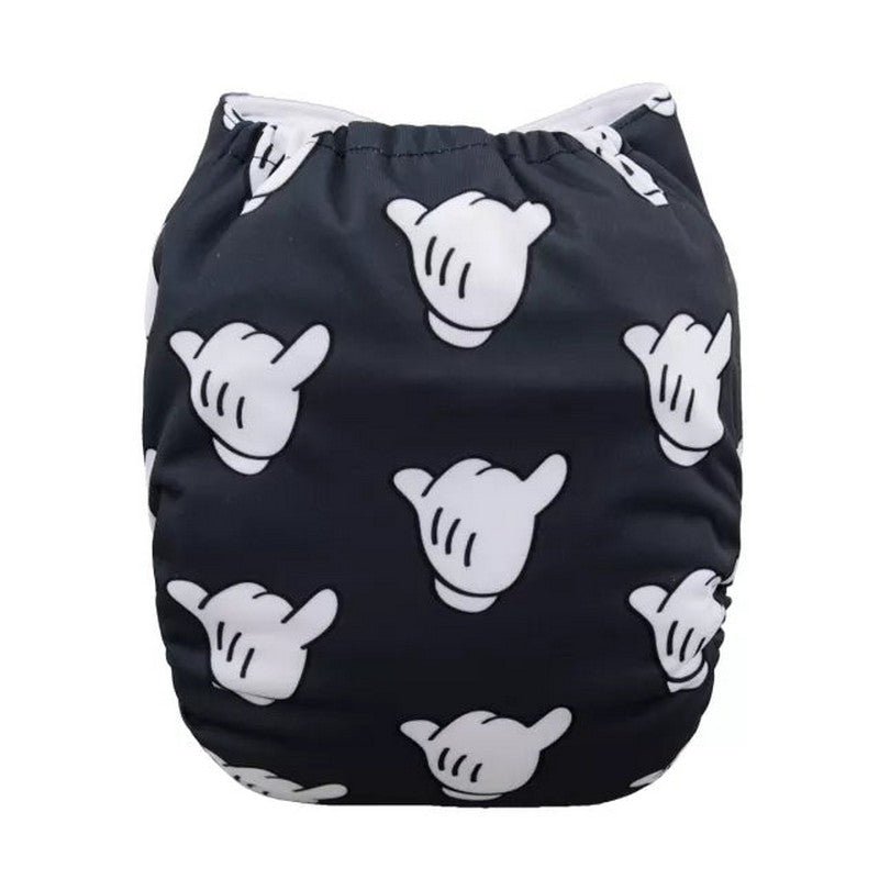 H064A Alvababy- pañal regular de tela lavable y reutilizable, ajustables de 3-15kg, incluye inserto