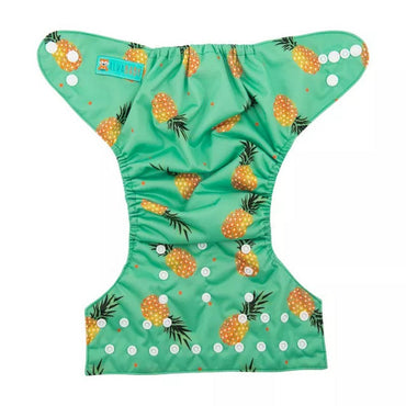H074A Alvababy- pañal regular de tela lavable y reutilizable, ajustables de 3-15kg, incluye inserto