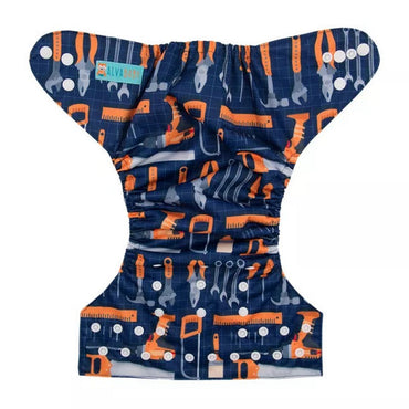 H095A Alvababy- pañal regular de tela lavable y reutilizable, ajustables de 3-15kg, incluye inserto