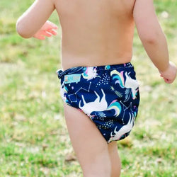 H152A Alvababy- pañal regular de tela lavable y reutilizable, ajustables de 3-15kg, incluye inserto