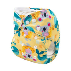 H191A Alvababy- pañal regular de tela lavable y reutilizable, ajustables de 3-15kg, incluye inserto