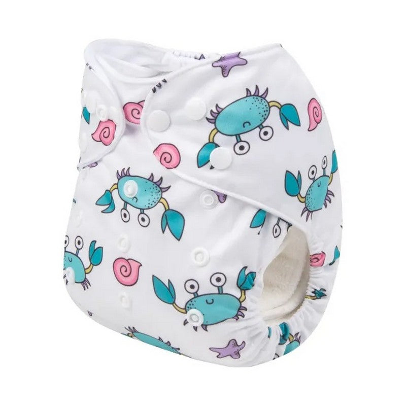 H192A Alvababy- pañal regular de tela lavable y reutilizable, ajustables de 3-15kg, incluye inserto