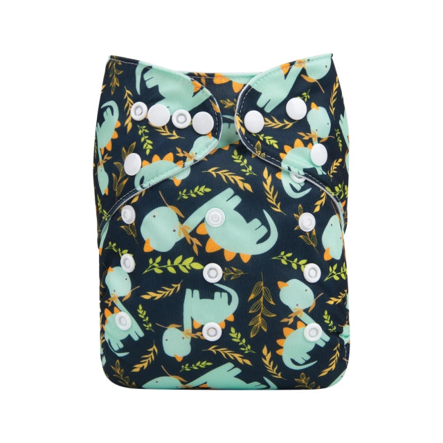 H228A Alvababy- pañal regular de tela lavable y reutilizable, ajustables de 3-15kg, incluye inserto