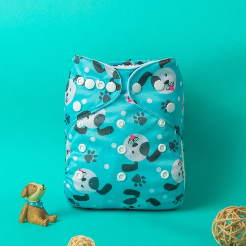 H266A Alvababy- pañal regular de tela lavable y reutilizable, ajustables de 3-15kg, incluye inserto