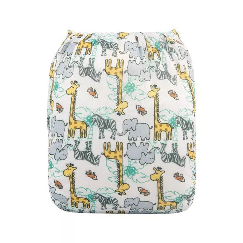 H268A Alvababy- pañal regular de tela lavable y reutilizable, ajustables de 3-15kg, incluye inserto