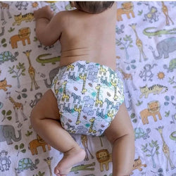 H268A Alvababy- pañal regular de tela lavable y reutilizable, ajustables de 3-15kg, incluye inserto