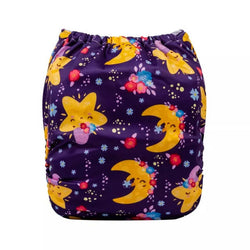H375A Alvababy- pañal regular de tela lavable y reutilizable, ajustables de 3-15kg, incluye inserto