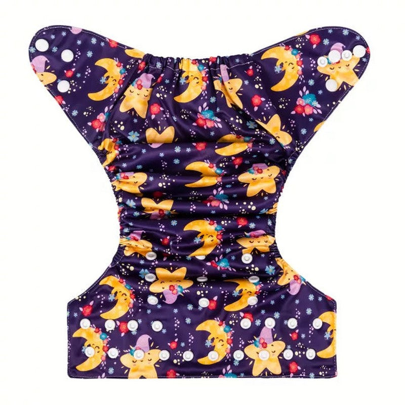 H375A Alvababy- pañal regular de tela lavable y reutilizable, ajustables de 3-15kg, incluye inserto