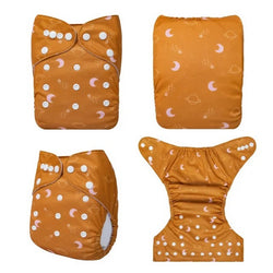 H443A Alvababy- pañal regular de tela lavable y reutilizable, ajustables de 3-15kg, incluye inserto