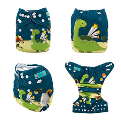 YD106A Alvababy- pañal regular de tela lavable y reutilizable, ajustables de 3-15kg, incluye inserto