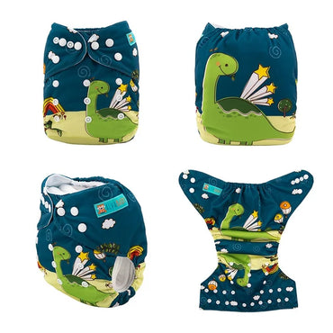 YD106A Alvababy- pañal regular de tela lavable y reutilizable, ajustables de 3-15kg, incluye inserto