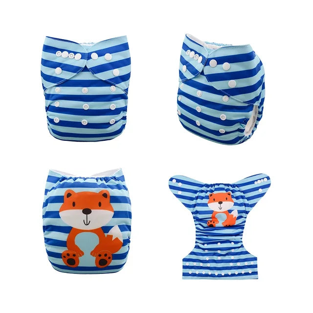 YD48A Alvababy- pañal regular de tela lavable y reutilizable, ajustables de 3-15kg, incluye inserto