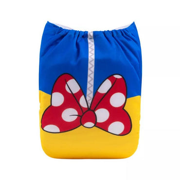 YDP125A Alvababy- pañal regular de tela lavable y reutilizable, ajustables de 3-15kg, incluye inserto