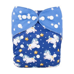 YDP180A Alvababy- pañal regular de tela lavable y reutilizable, ajustables de 3-15kg, incluye inserto