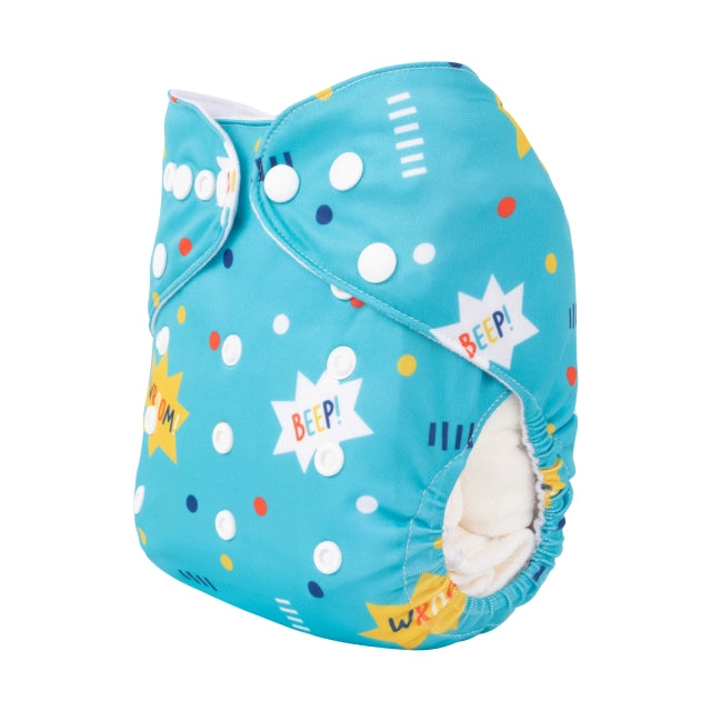 YDP183A Alvababy- pañal regular de tela lavable y reutilizable, ajustables de 3-15kg, incluye inserto