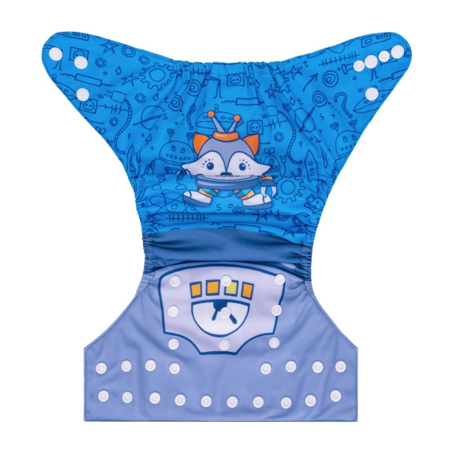 YDP197A Alvababy- pañal regular de tela lavable y reutilizable, ajustables de 3-15kg, incluye inserto