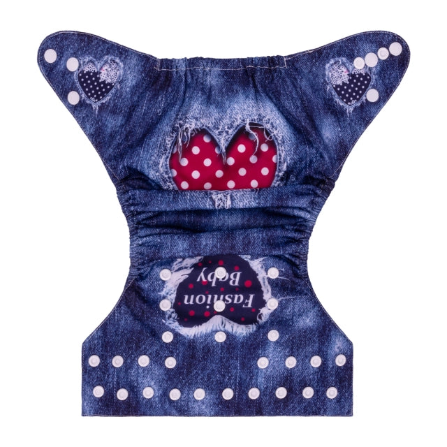 YDP199A Alvababy- pañal regular de tela lavable y reutilizable, ajustables de 3-15kg, incluye inserto
