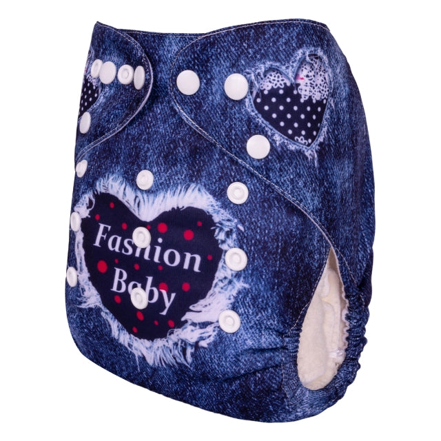 YDP199A Alvababy- pañal regular de tela lavable y reutilizable, ajustables de 3-15kg, incluye inserto