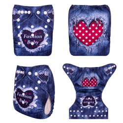 YDP199A Alvababy- pañal regular de tela lavable y reutilizable, ajustables de 3-15kg, incluye inserto