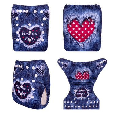 YDP199A Alvababy- pañal regular de tela lavable y reutilizable, ajustables de 3-15kg, incluye inserto