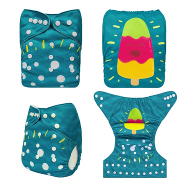 YDP201A Alvababy- pañal regular de tela lavable y reutilizable, ajustables de 3-15kg, incluye inserto