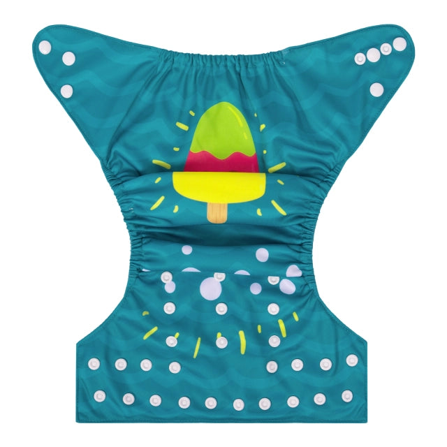 YDP201A Alvababy- pañal regular de tela lavable y reutilizable, ajustables de 3-15kg, incluye inserto