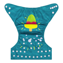 YDP201A Alvababy- pañal regular de tela lavable y reutilizable, ajustables de 3-15kg, incluye inserto