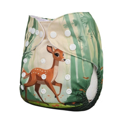 YDP230A Alvababy- pañal regular de tela lavable y reutilizable, ajustables de 3-15kg, incluye inserto
