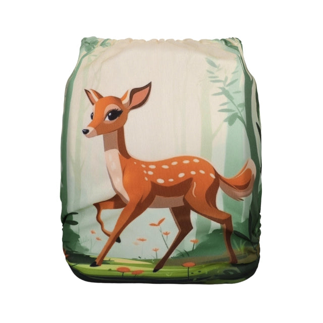 YDP230A Alvababy- pañal regular de tela lavable y reutilizable, ajustables de 3-15kg, incluye inserto