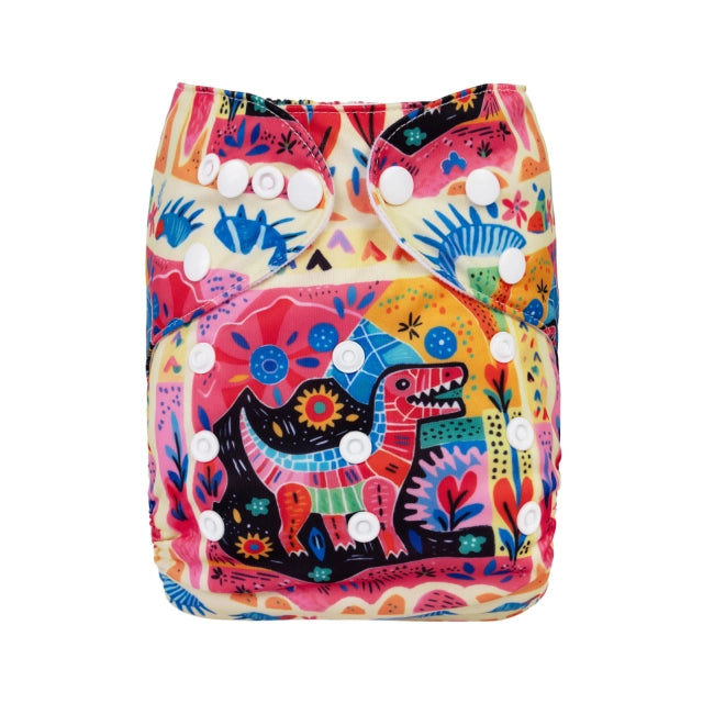 YDP232A Alvababy- pañal regular de tela lavable y reutilizable, ajustables de 3-15kg, incluye inserto