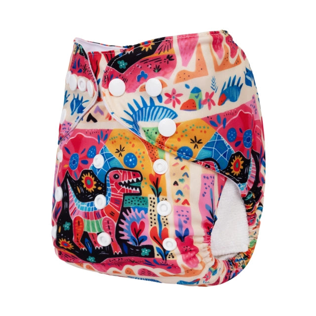 YDP232A Alvababy- pañal regular de tela lavable y reutilizable, ajustables de 3-15kg, incluye inserto