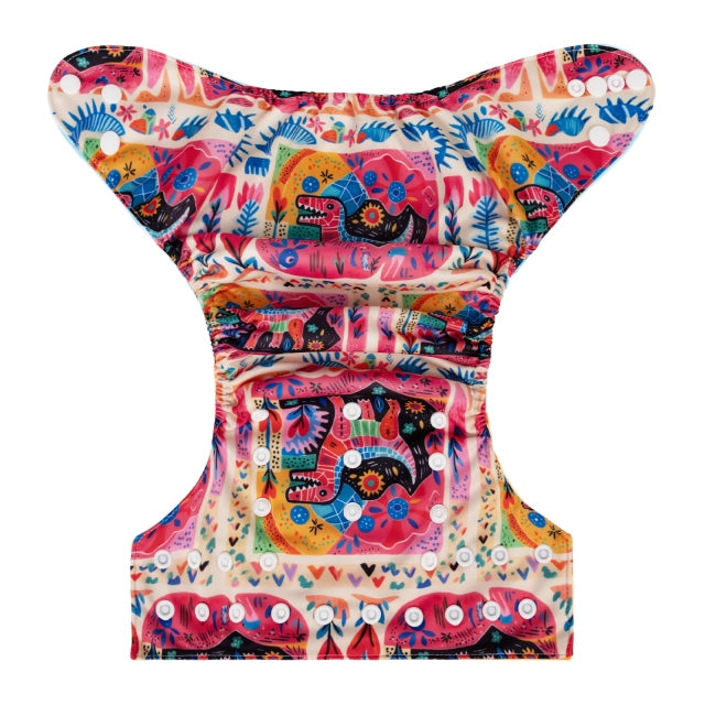 YDP232A Alvababy- pañal regular de tela lavable y reutilizable, ajustables de 3-15kg, incluye inserto